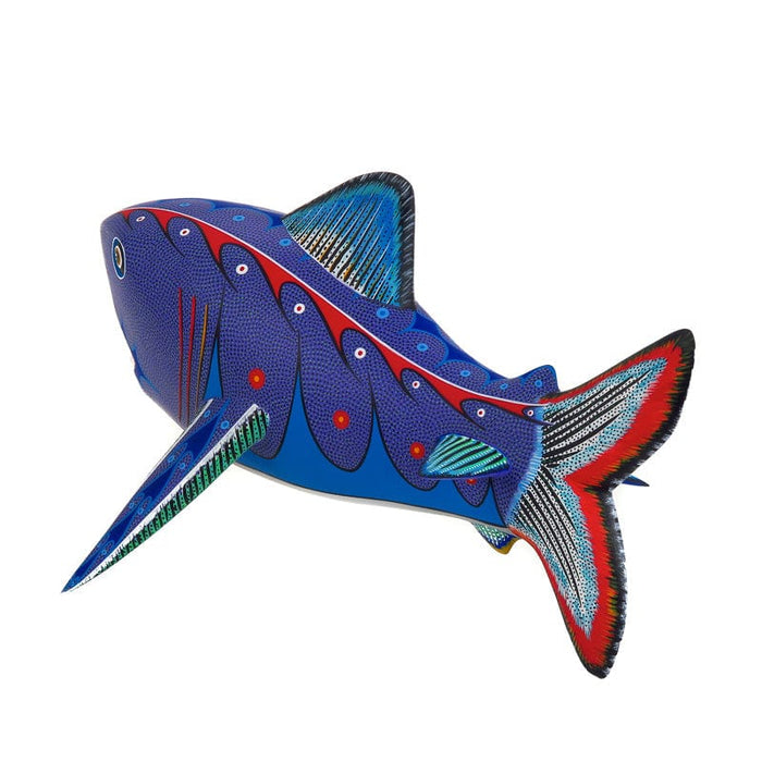 Large Shark - Oaxacan Alebrije Wood Carving - CEMCUI