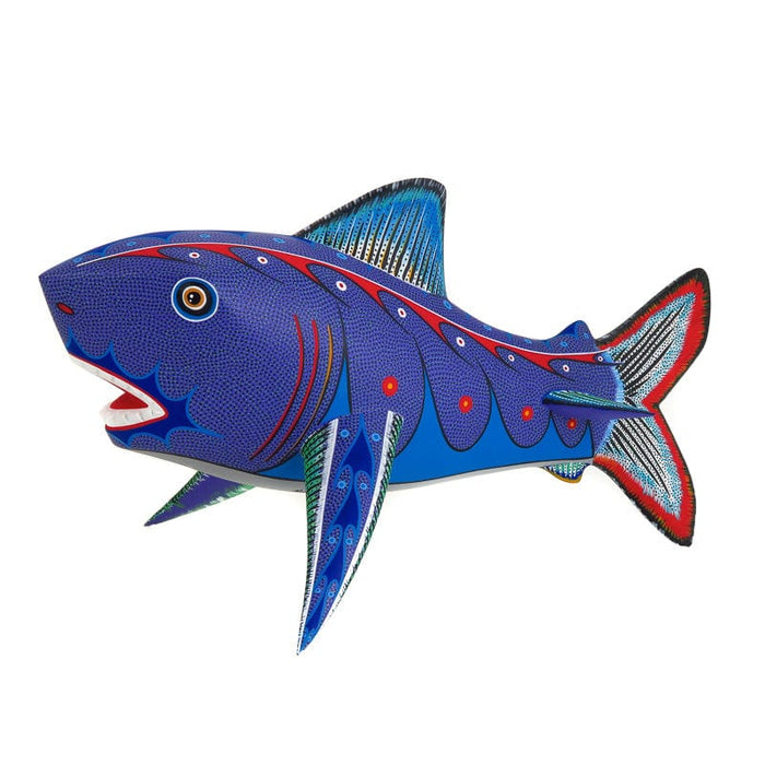 Large Shark - Oaxacan Alebrije Wood Carving - CEMCUI