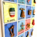 Loteria Painting With Removable Game Pieces - Oaxacan Wood Carving Folk Art by Eleazar Morales - CEMCUI