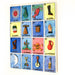 Loteria Painting With Removable Game Pieces - Oaxacan Wood Carving Folk Art by Eleazar Morales - CEMCUI