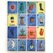 Loteria Painting With Removable Game Pieces - Oaxacan Wood Carving Folk Art by Eleazar Morales - CEMCUI