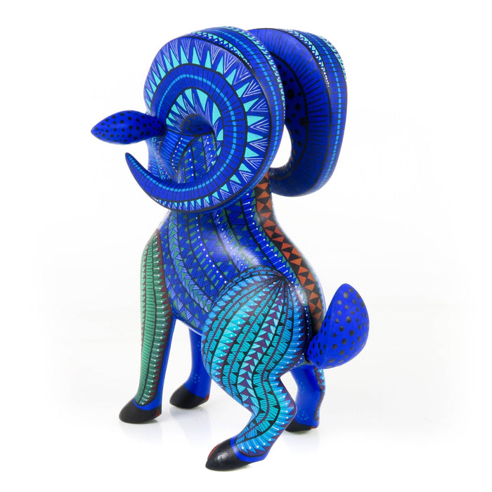 Majestic Bighorn Ram - Oaxacan Alebrije Wood Carving - CEMCUI