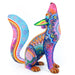 Majestic Howling Coyote - Oaxacan Alebrije Wood Carving - CEMCUI