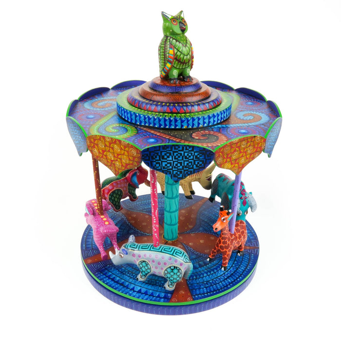 Masterpiece Animal Carousel - Oaxacan Alebrije Wood Carving - CEMCUI