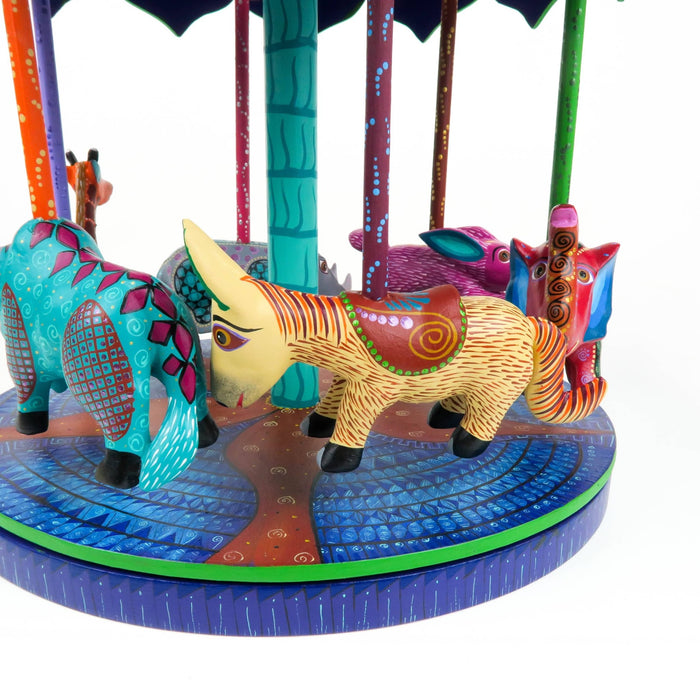 Masterpiece Animal Carousel - Oaxacan Alebrije Wood Carving - CEMCUI