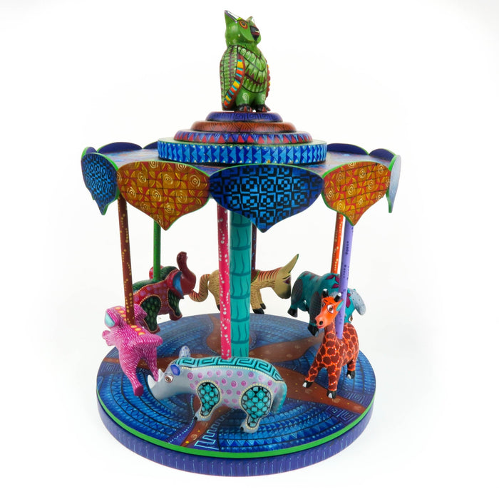 Masterpiece Animal Carousel - Oaxacan Alebrije Wood Carving - CEMCUI