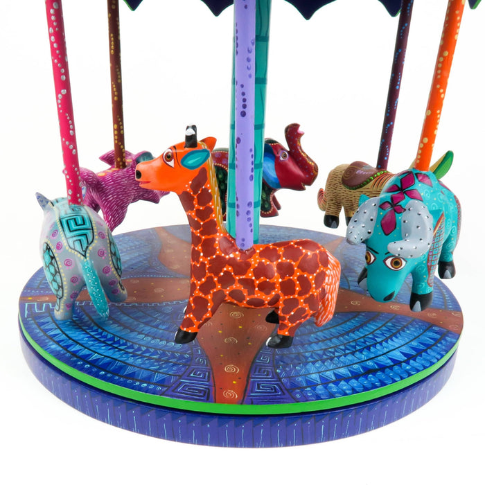 Masterpiece Animal Carousel - Oaxacan Alebrije Wood Carving - CEMCUI