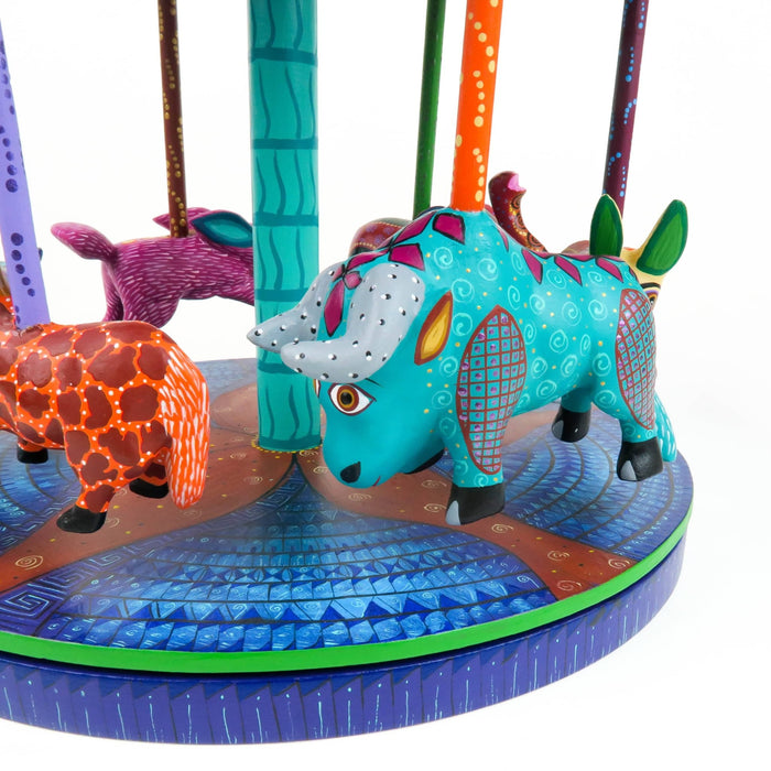 Masterpiece Animal Carousel - Oaxacan Alebrije Wood Carving - CEMCUI