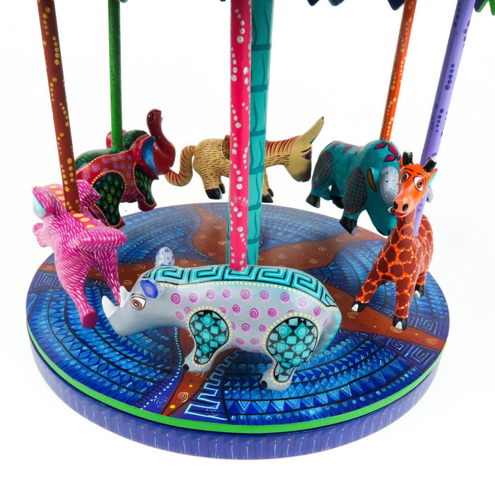 Masterpiece Animal Carousel - Oaxacan Alebrije Wood Carving - CEMCUI