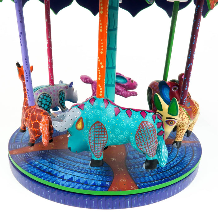 Masterpiece Animal Carousel - Oaxacan Alebrije Wood Carving - CEMCUI