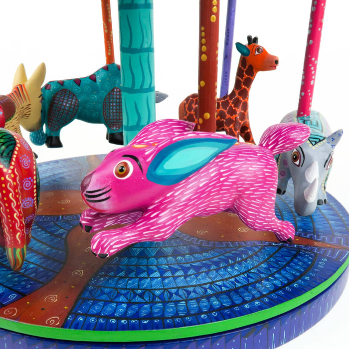 Masterpiece Animal Carousel - Oaxacan Alebrije Wood Carving - CEMCUI