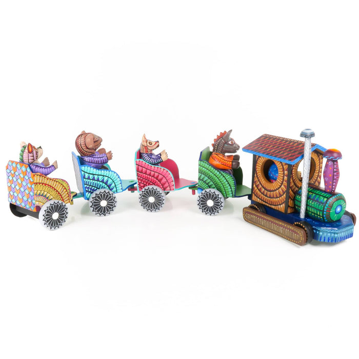 Masterpiece Animal Train - Oaxacan Alebrije Wood Carving - CEMCUI