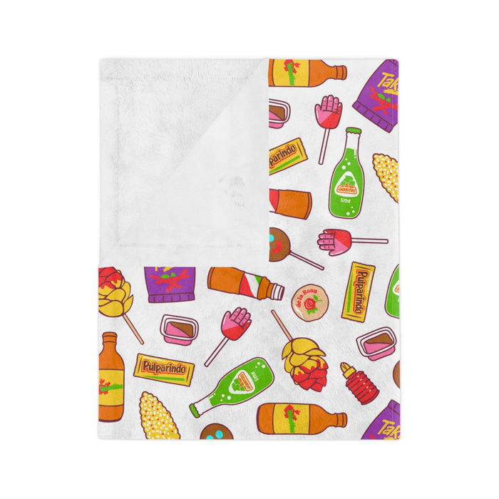 Mexican candies Blanket for Mexican friend, Mexican snack lover. Funny Mexican blanket. - CEMCUI