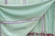 Mid - Century Sea foam Green Mayan Coverlet - CEMCUI