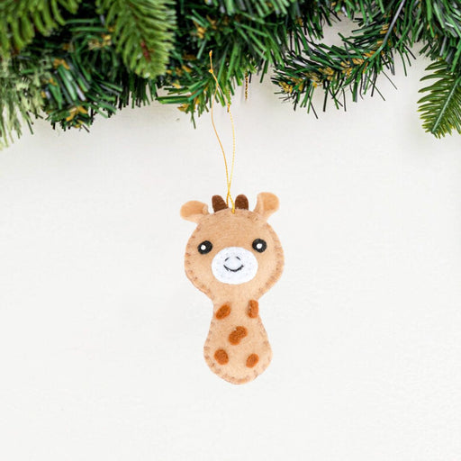 Mini Giraffe Felt Ornament - CEMCUI