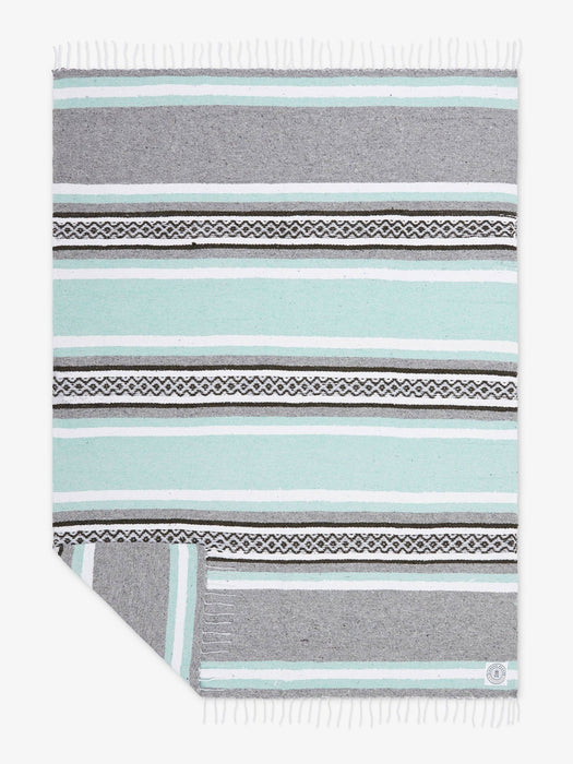 Mint & Gray Cabo Mexican Blanket - CEMCUI