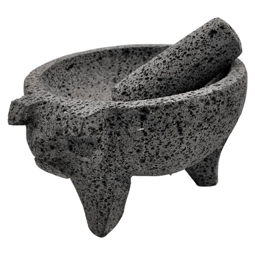 Molcajete Pitzotl 7 Inches made of volcanic stone - CEMCUI