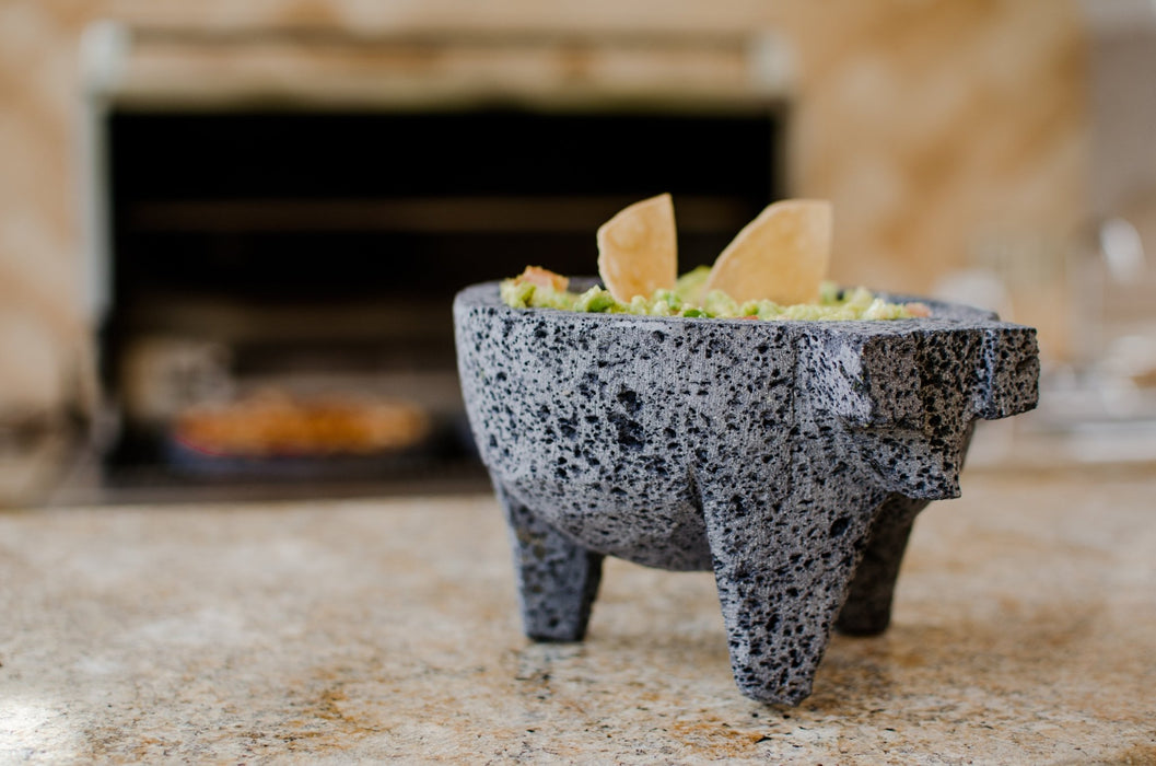 Molcajete Pitzotl 7 Inches made of volcanic stone - CEMCUI