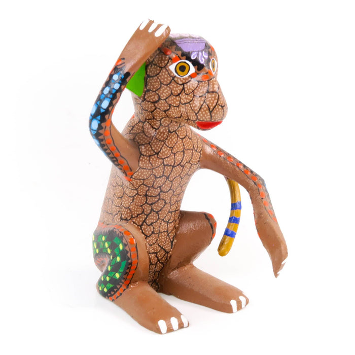 Monkey - Oaxacan Alebrije Wood Carving - CEMCUI