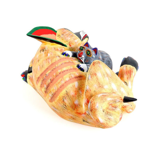 Mother Dog with Pup - Oaxacan Alebrije Wood Carving - CEMCUI