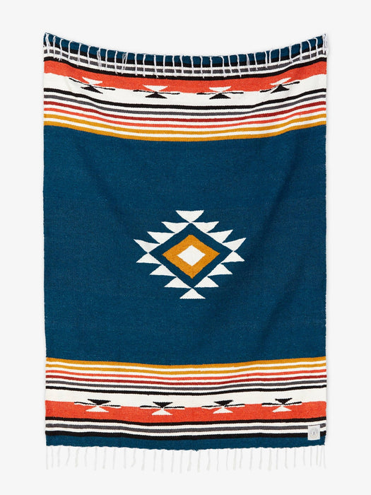 Navy Baja Mexican Blanket - CEMCUI