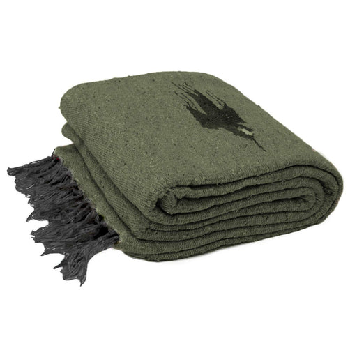 Olive Green Thunderbird Blanket - CEMCUI