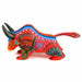 Orange Bull - Oaxacan Alebrije Wood Carving Mexican Folk Art Sculpture - CEMCUI