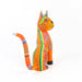 Orange Cat - Oaxacan Alebrije Wood Carving - CEMCUI