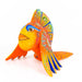 Orange Fish - Oaxacan Alebrije Wood Carving - CEMCUI