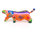 Orange Hippopotamus - Oaxacan Alebrije Wood Carving - CEMCUI