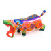 Orange Hippopotamus - Oaxacan Alebrije Wood Carving - CEMCUI