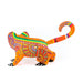 Orange Lemur Oaxacan Alebrije Wood Carving Mexican Folk Art Sculpture - CEMCUI