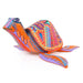 Orange Turtle - Oaxacan Alebrije Wood Carving - CEMCUI