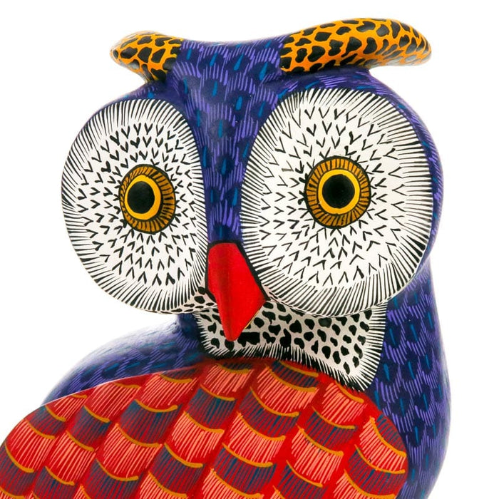 Owl - Oaxacan Alebrije Wood Carving - CEMCUI