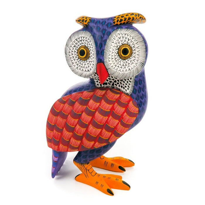 Owl - Oaxacan Alebrije Wood Carving - CEMCUI