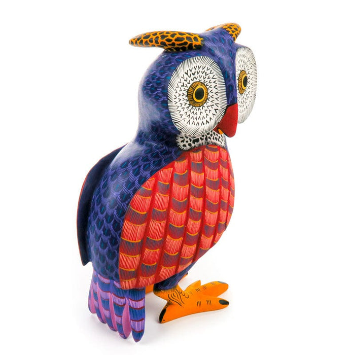 Owl - Oaxacan Alebrije Wood Carving - CEMCUI