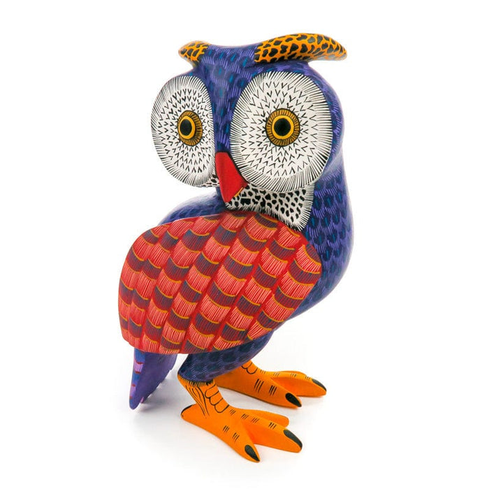 Owl - Oaxacan Alebrije Wood Carving - CEMCUI