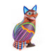 Owl Raccoon Fusion - Oaxacan Alebrije Wood Carving - CEMCUI