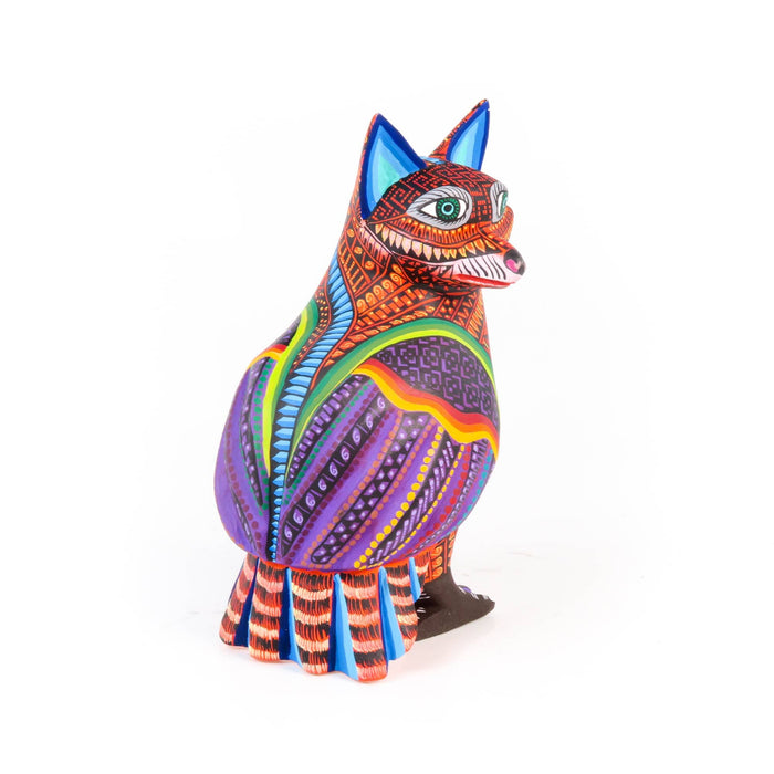 Owl Raccoon Fusion - Oaxacan Alebrije Wood Carving - CEMCUI