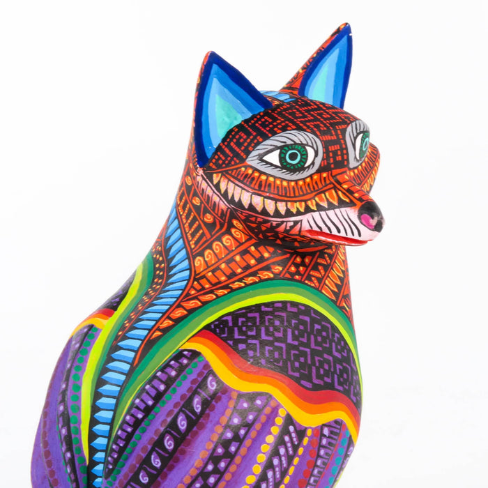 Owl Raccoon Fusion - Oaxacan Alebrije Wood Carving - CEMCUI