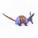 Purple Armadillo - Oaxacan Alebrije Wood Carving - CEMCUI