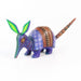 Purple Armadillo - Oaxacan Alebrije Wood Carving - CEMCUI