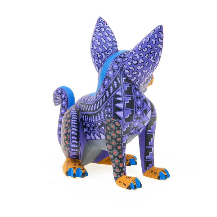 Purple Dog - Oaxacan Alebrije Wood Carving - CEMCUI