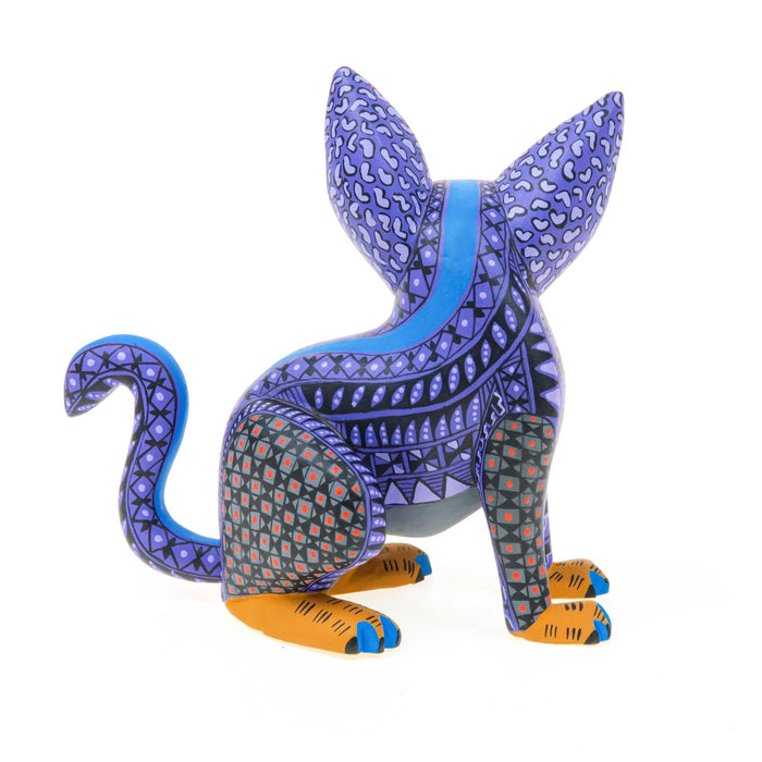 Purple Dog - Oaxacan Alebrije Wood Carving - CEMCUI