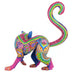 Purple Lemur - Oaxacan Alebrije Wood Carving - CEMCUI