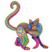 Purple Lemur - Oaxacan Alebrije Wood Carving - CEMCUI