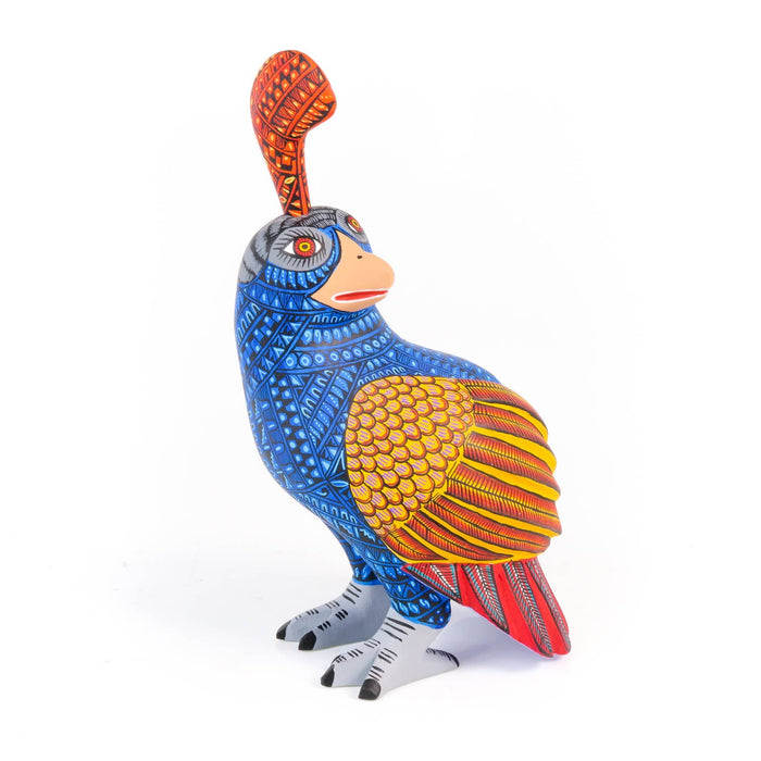 Quail - Oaxacan Alebrije Wood Carving - CEMCUI