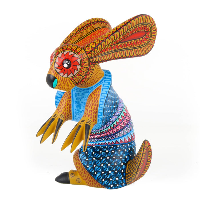 Rabbit Armadillo Fusion - Oaxacan Alebrije Wood Carving - CEMCUI