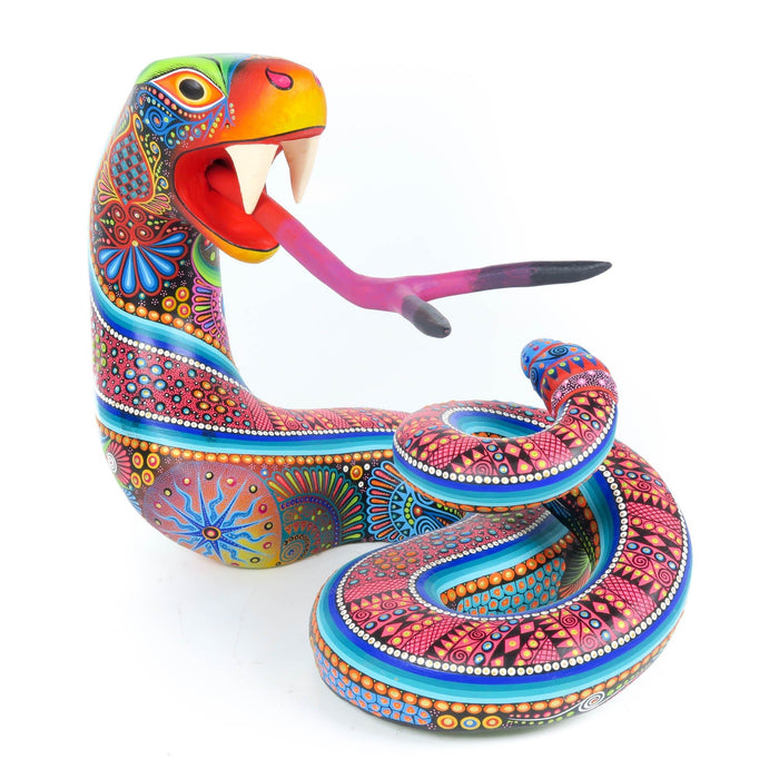 Rattlesnake - Oaxacan Alebrije Wood Carving - CEMCUI