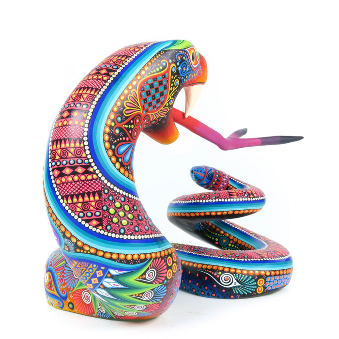 Rattlesnake - Oaxacan Alebrije Wood Carving - CEMCUI